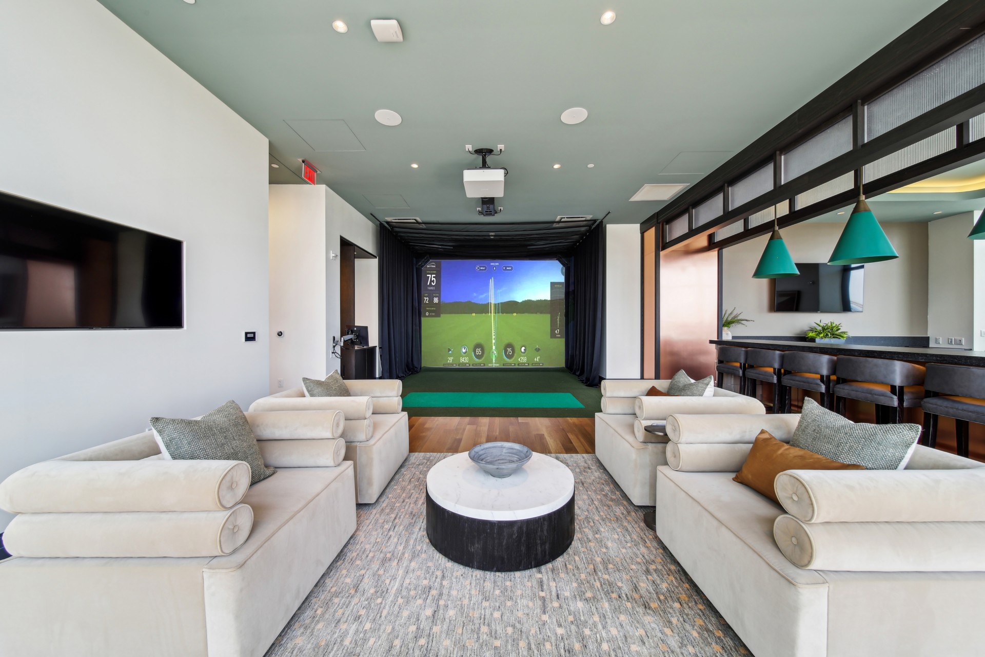 Golf Simulator Lounge